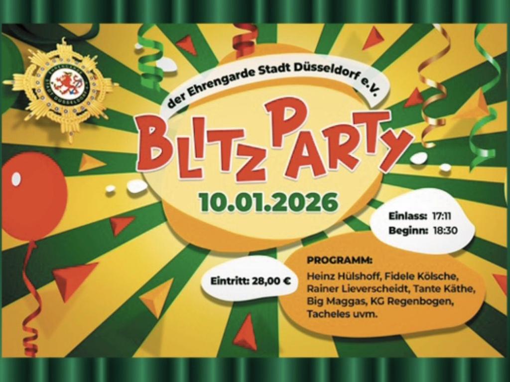 Blitzsitzung der Ehrengarde